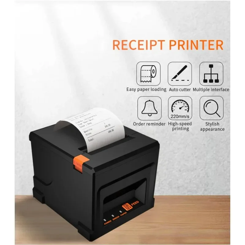 IN STOCK Professional Business Use Bluetooth USB LAN Optional Connection POS System Mini Receipt Printer