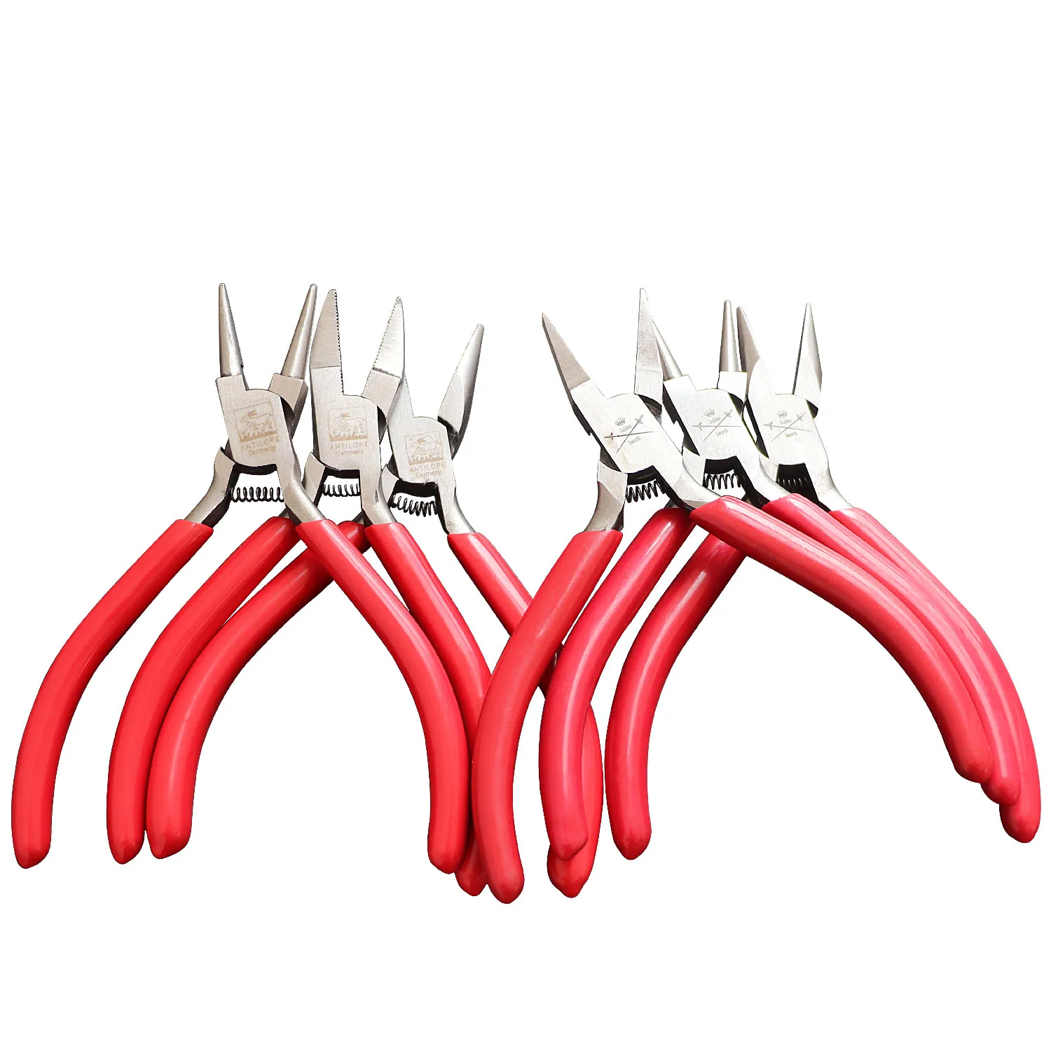 

Stainless Steel Jewelry Mini Pliers Handcraft Beading Insulated Cutter Pliers Round Head Pointed Nose Pliers Side Cutter Pliers