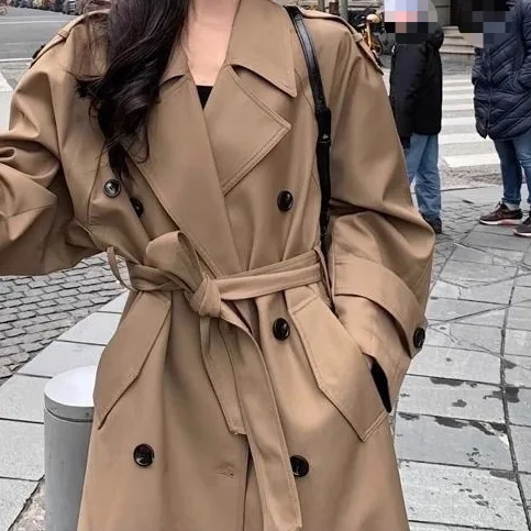 

Удлиненная ветровка 2025: Новинка, весенне-осенняя, укороченная, цвета хаки, в британском стиле, повседневная, элегантная, универсальная.