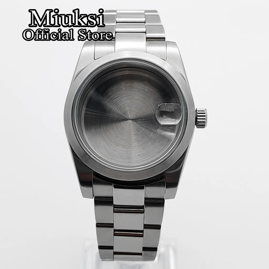 Miuksi 36mm/39mm brushed case sapphire glass fit NH35 NH36 ETA2824 2836 Miyota 8205 8215 821A PT5000 DG2813 3804 movement - view 3