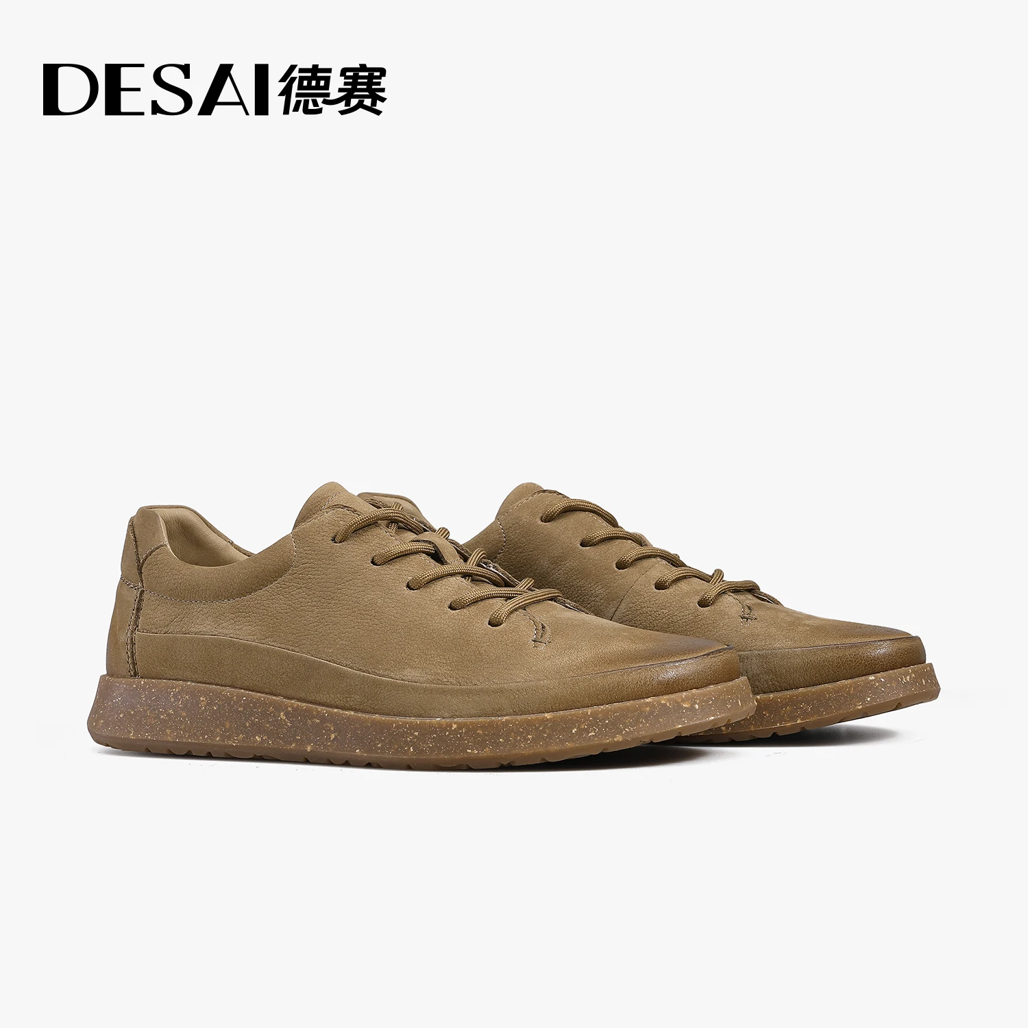 

DESAI Retro board shoes, leather comfortable soft soled casual shoes, breathable men's shoes
