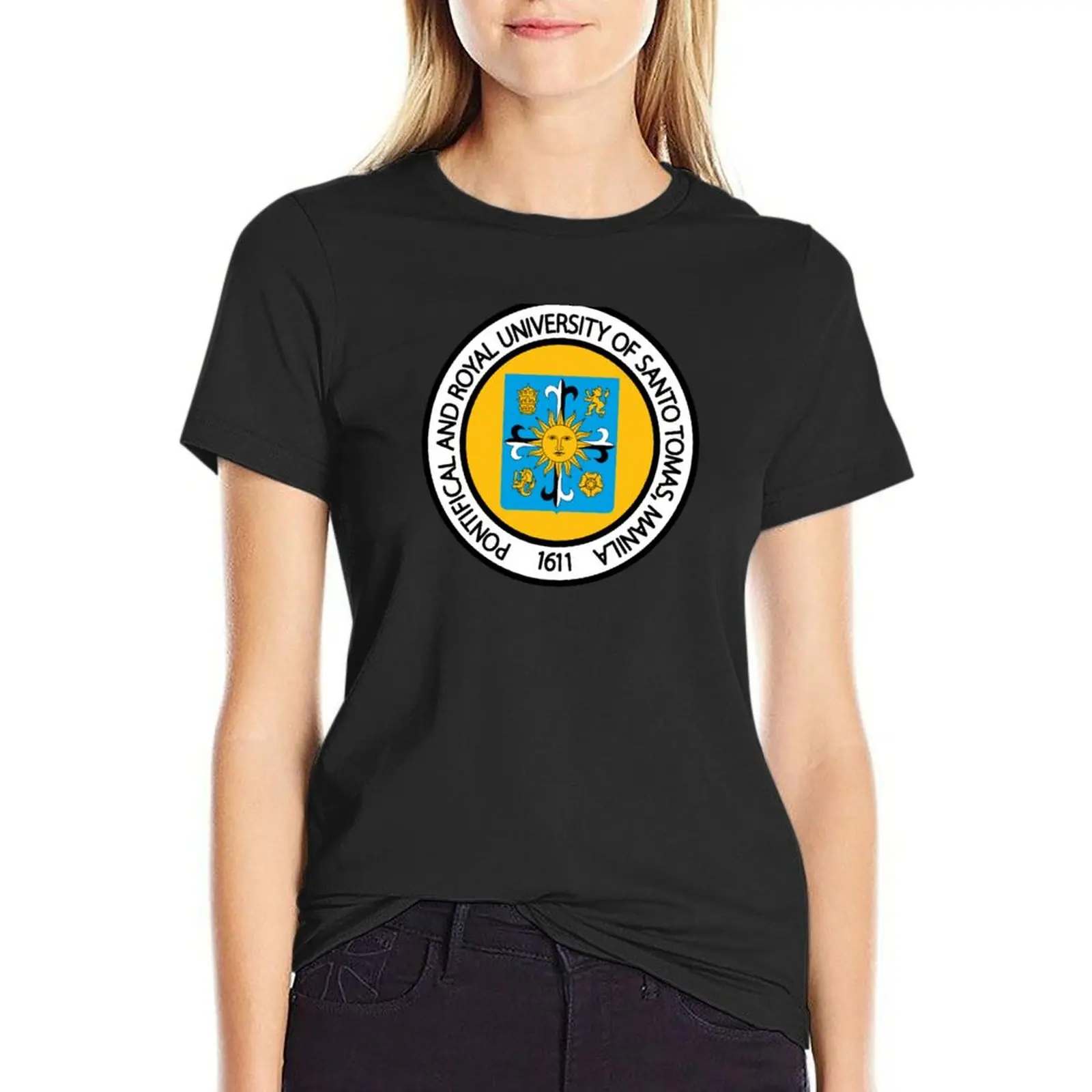 Pontifical and Royal University of Santo Tomas Manila T-Shirt Blouse cute tops western t-shirt dress for Women