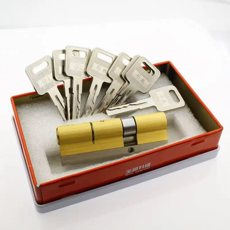 European Lock cylinder With Key ,Anti-theft Brass cylinder of Door , C  grade Gate Lock Core , Entrance Door Lock Accessories