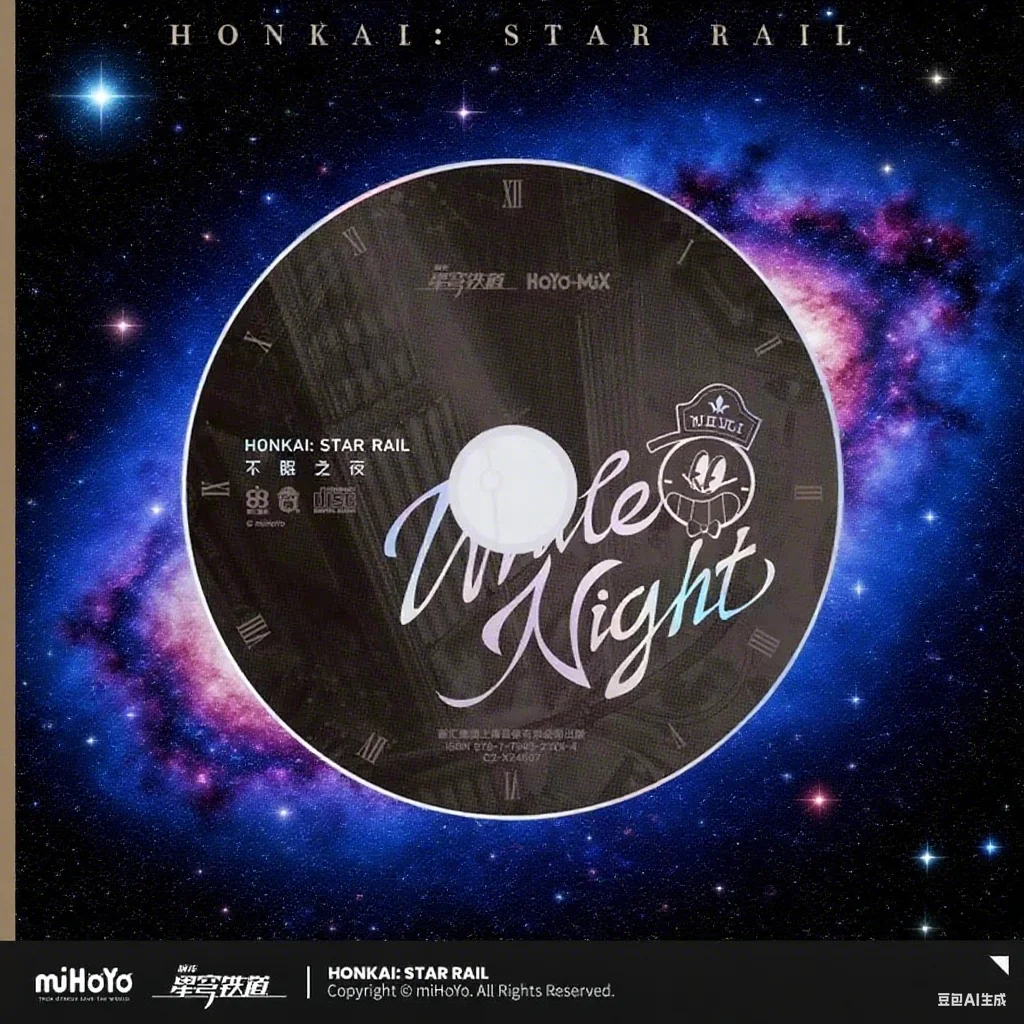 miHoYo Official Honkai Star Rail 《Sleepless Night》Physical CD Album Chinese English Japanese Korean Backing Track Gifts Anime