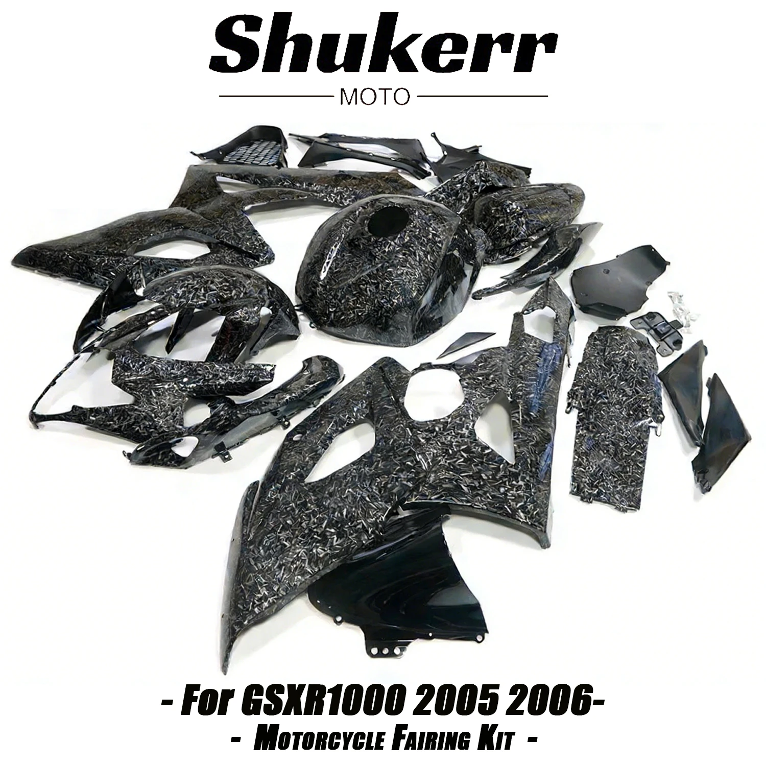 Forged Carbon Fiber Plastics Motorcycle Fairing Kit Fit for Suzuki Gsxr1000 2005-2006 K5 Gsx-R1000 Injection Mold Bodywork Kit