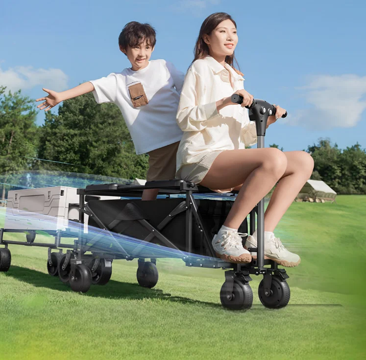 

Applicable to Foldable Electric Camping Trailer for Riding, Ideal for Family Outdoors & Garden Use