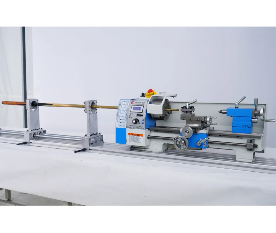 

WM210 400mm Alu Alloy Extension Bed Mini Manual Metal Lathe With Billard Cue Lathe for Home Diy ,Combination Includes Accessory.