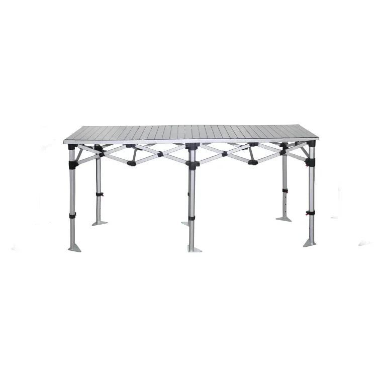 

190x55cm Factory high quality 40mm Aluminum folding table outdoor party picnic table