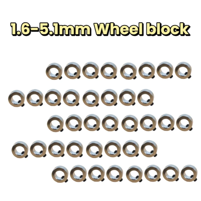 High Quality 20PCS Metal Wheel Collar Lock Shaft Bushing 1.6-8.1mm Inner Diameter for RC Car Truck Boat Landing Gear Stopper DIY