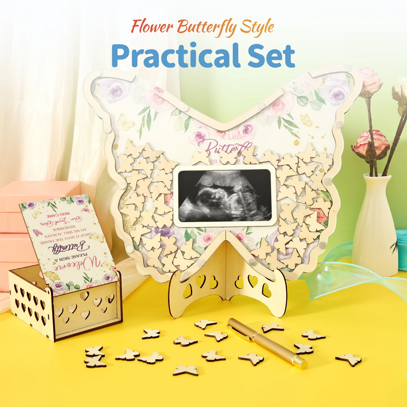 웨딩 방명록 나무 나비/옷 모양 방명록 사인 키트 베이 - Baby Clothing Kit 리뷰 및 가격