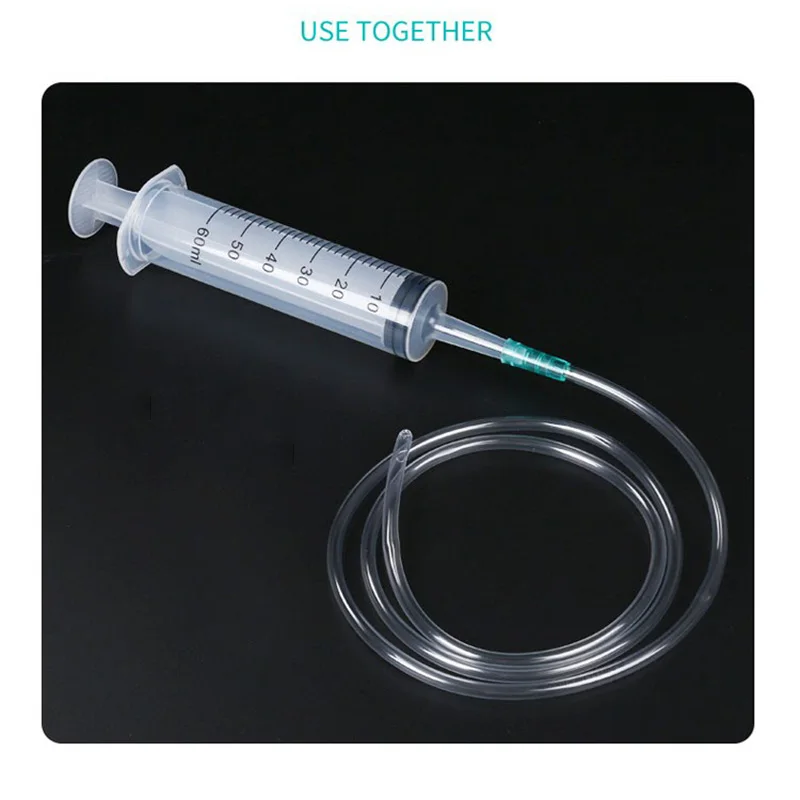 100/200/300/550ml Large Capacity Syringes Oil Pump With 1m Hose Pet Feeding Measuring Pump Suction Vacuum Syringe Pistol Pump