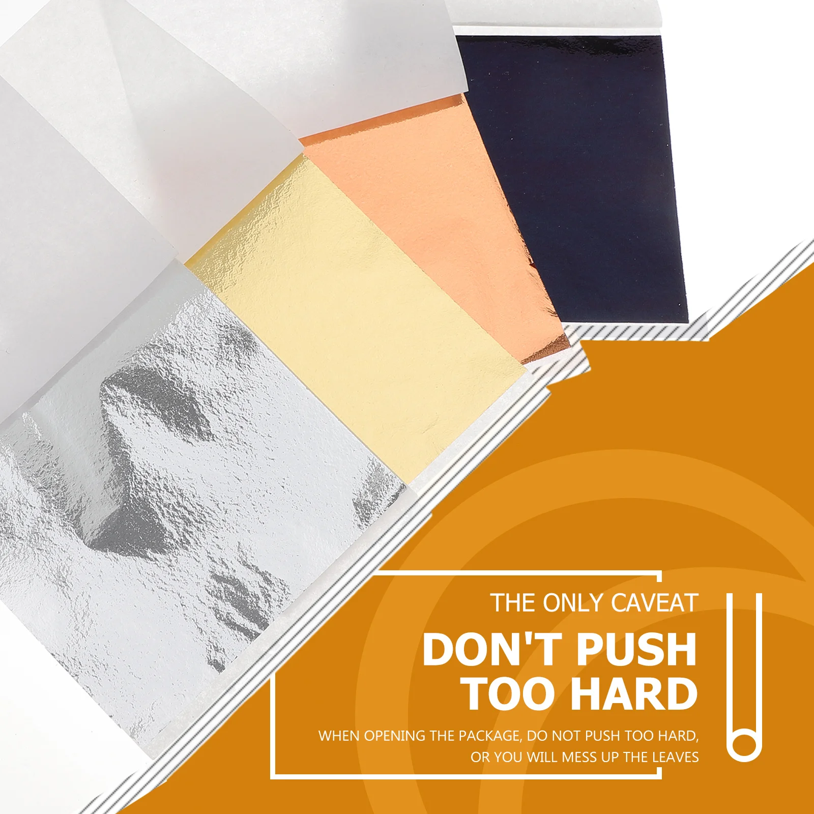 

400 Sheets Imitation Gold Foil Paper DIY Gilding Crafts Nails Art Supplies Metallic Leaf Sheets Imitation Gold Foil Paper