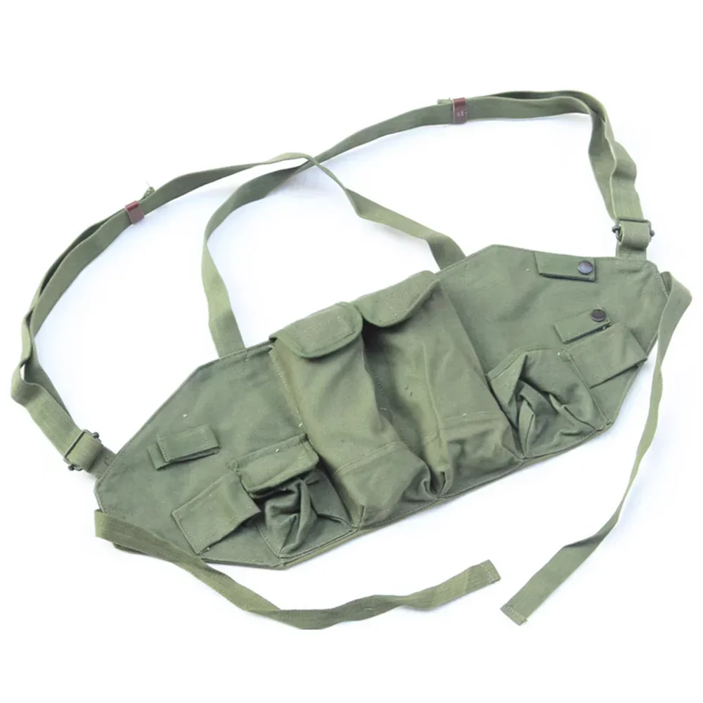 WWII Backpack Double Warehouse Type 81 Bar Clip Chest Hanging Equipment Tactical Vest Replica Version Bullet US Tactical Bag