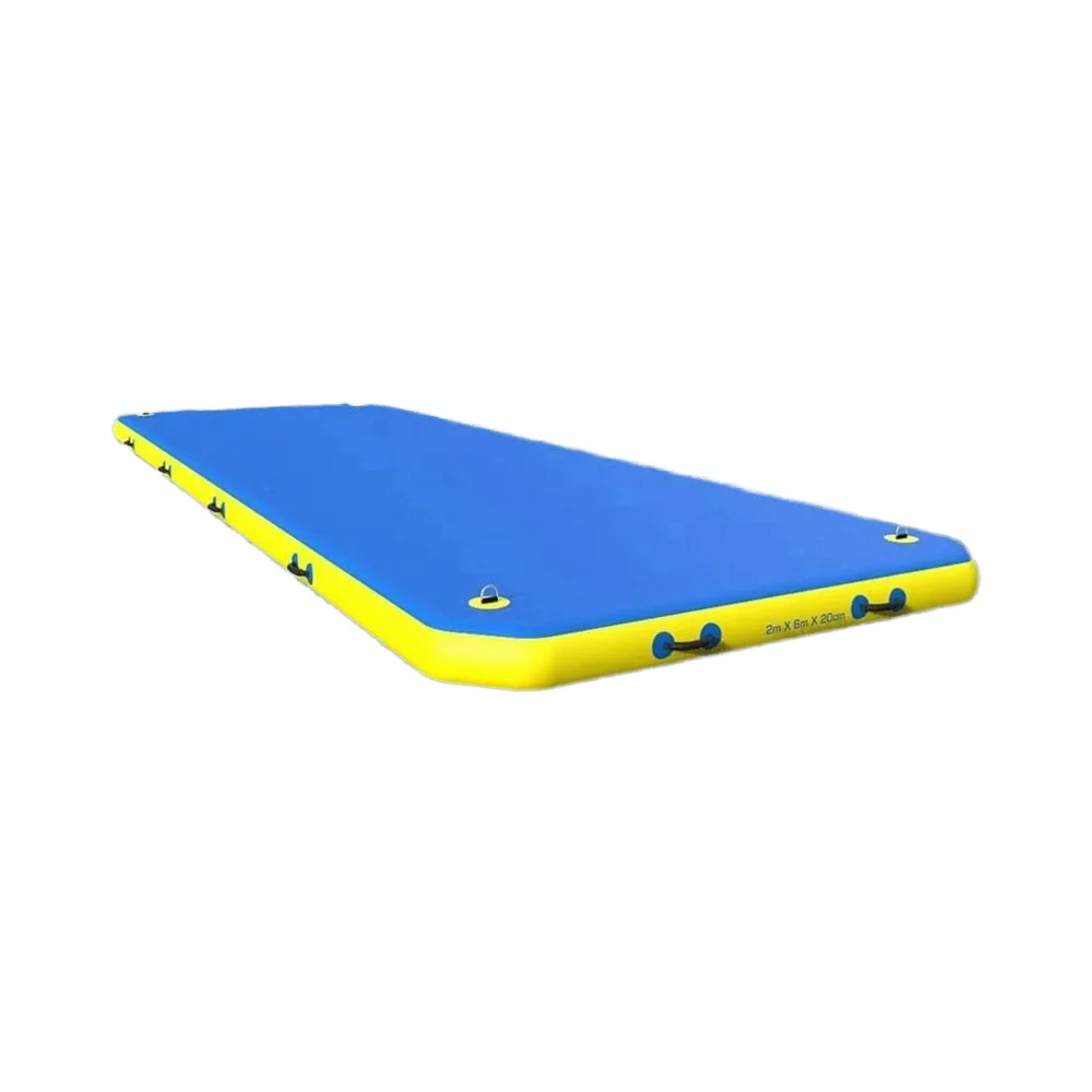 

Large Commercial Inflatable Water Dock PVC Easy-Use River Floating Platform