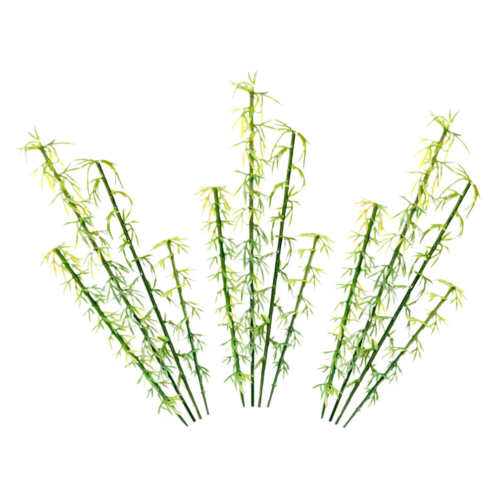 Artificial Bamboo Plastic Trees Outdoor Model for Green Scenery Fake Decorations outside Models