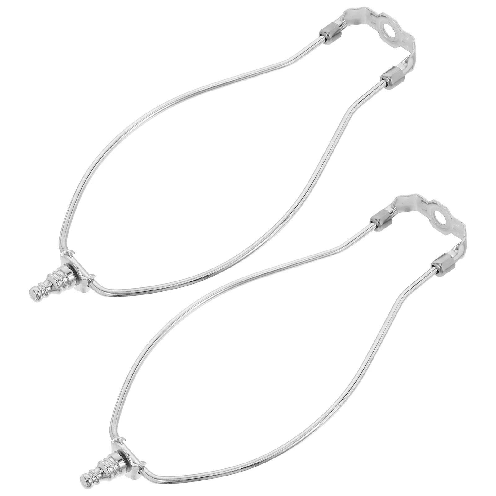 

Floor Lamp Parts 2 Sets Silver Bracket Accessories Durable Materials Stable Support Adjustable Kits Lamp Shade Hardware