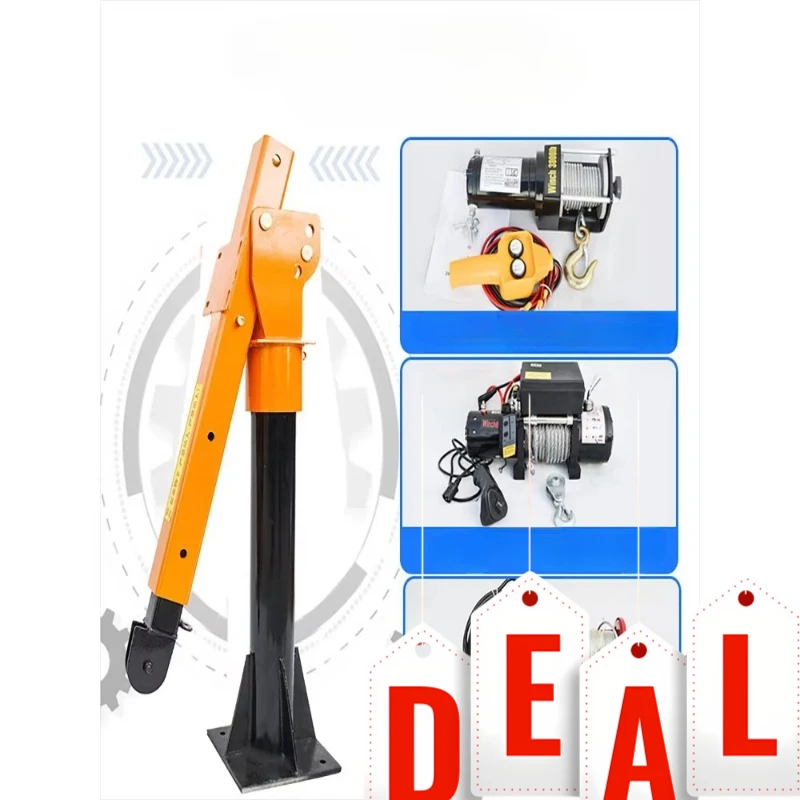 custom.Vehicle-mounted Lifting 1 Ton 12v24v Hoist Household Modified Car Three-wheel Hoist