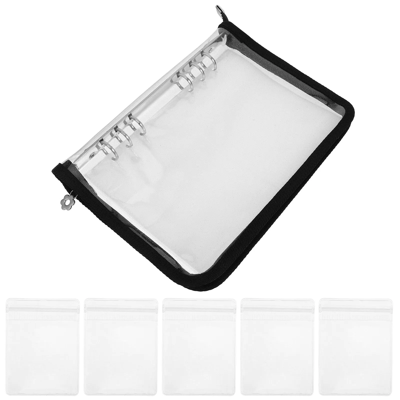 

Earring Organizer Book for Women Travel Jewelry Storage Case Transparent Pages with Zipper Closure Portable Bracelet Necklace