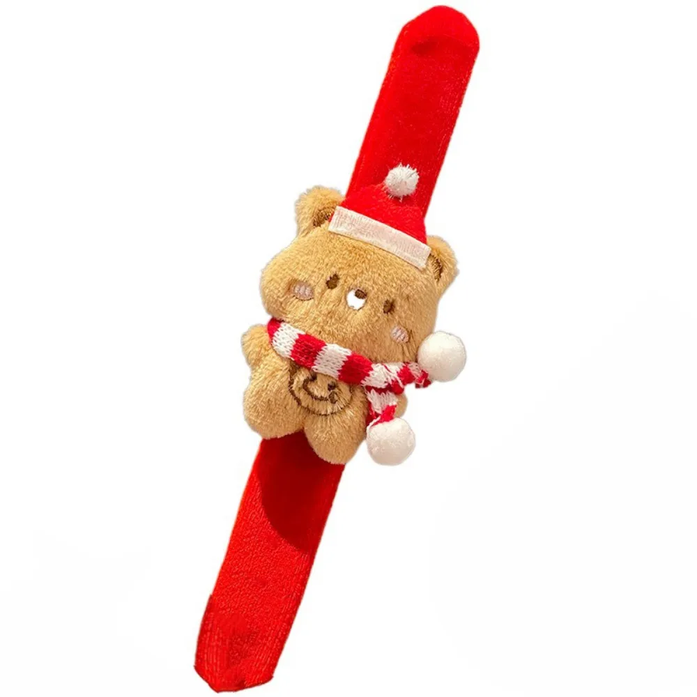 

Creative Christmas Clapper Wrist Strap Cute Multicolour Slap Bracelets comfortable Three-dimensional Cartoon Animal Wrist Band