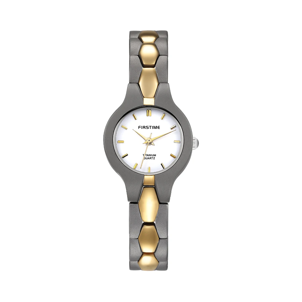 BERNY Titanium Women's Watch Fashion Quartz Ladies Watches Small Dial Japan Movement Lightweight Golden Wristwatch Waterproof