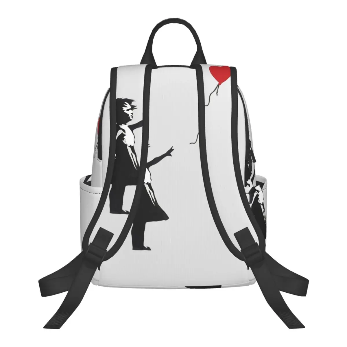 Banksy - Girl With Balloon Student Backpack School Bag Hiking Travel Daypack for Men Women Bookbag Shoulder Bags