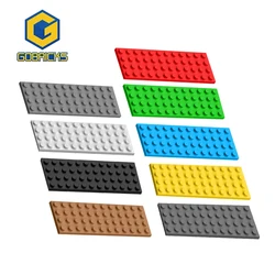 Gobricks 10PCS Parts Plate 4 x 12 compatible with 3029 pieces of children's toys Building Blocks Assembles Technical Toys Bricks