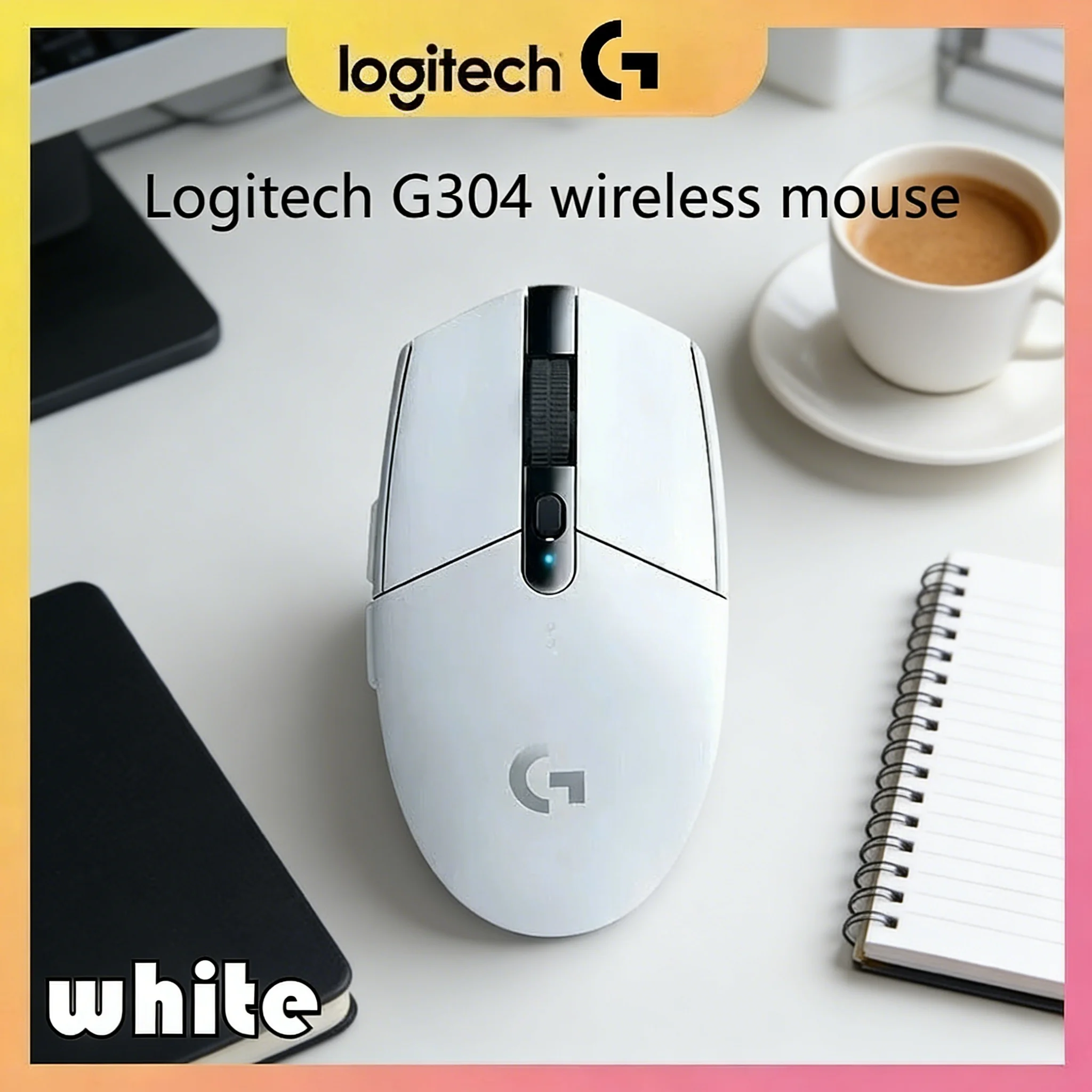 

Logitech G304 LIGHTSPEED Wireless Gaming Mouse, High Precision, HERO 12K Sensor, Silent, 6 Programmable Buttons + M750/M650/G203