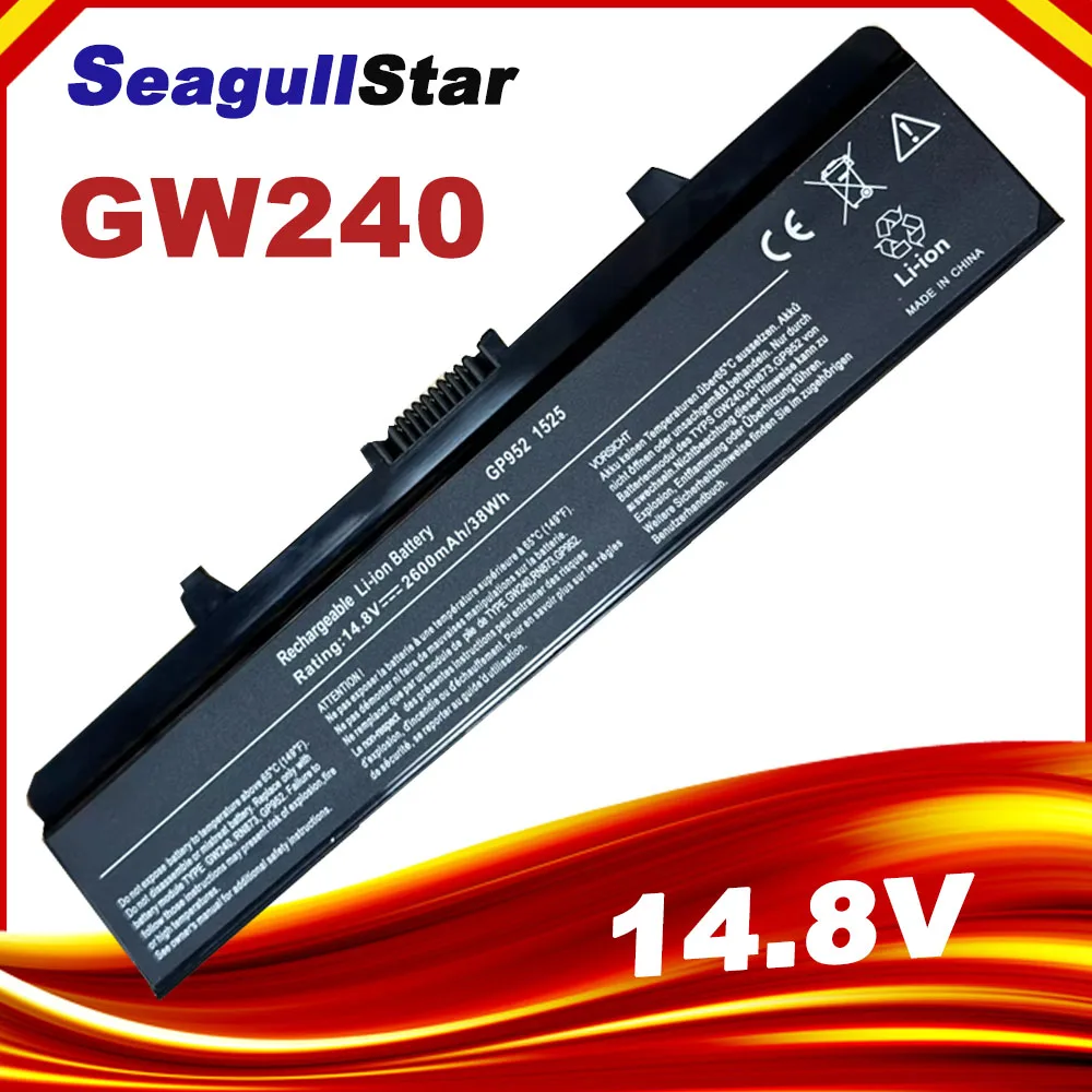

Аккумулятор 2600 мАч, 4 ячеек для Dell Inspiron 1525 1526 1545 1546 1440 1750 PP29L PP41L GW240 GW241 451-10478