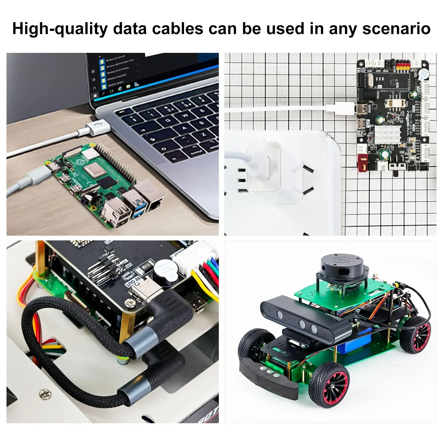 Кабель USB-Type-C и двойной кабель Type-C Кабель питания 5 В 3 А для быстрой зарядки телефона Плата Raspberry Pi Microbit