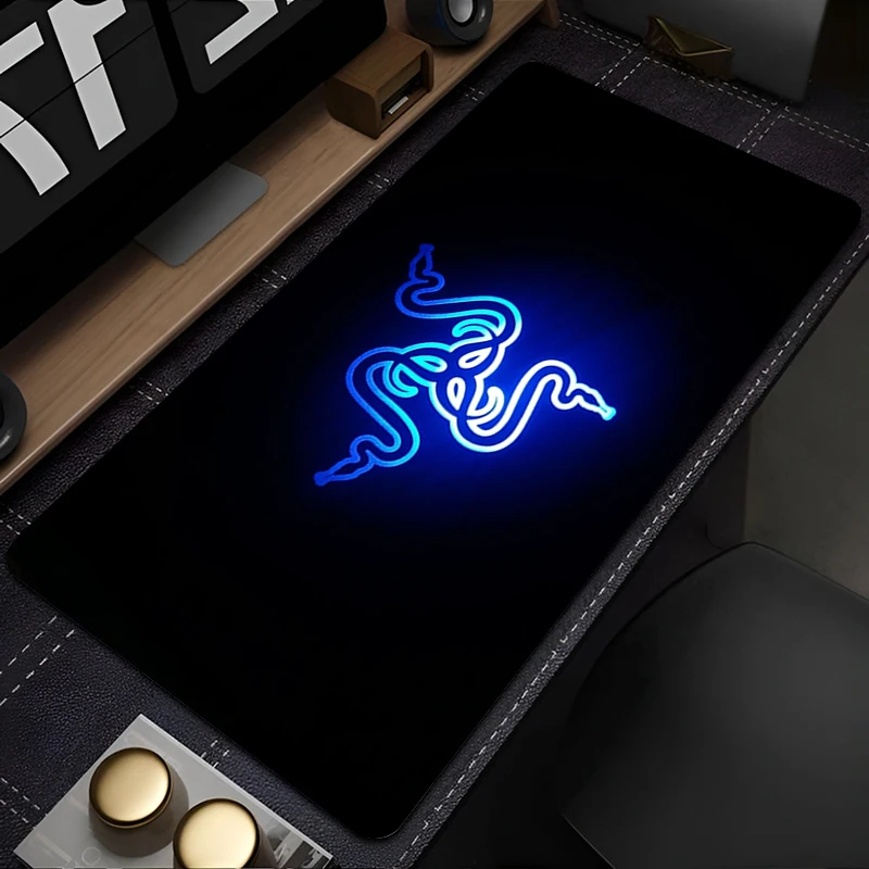 

Коврик для мыши Razer, роскошный модный брендовый противоскользящий настольный коврик, резиновый коврик в стиле аниме, игровые коврики, аксессуары для ПК, коврик для мыши, большой удлиненный коврик