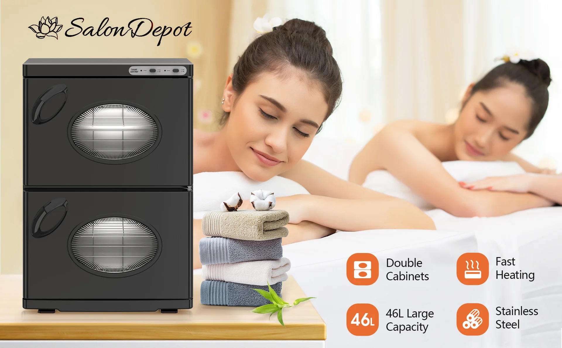 高温加熱滅菌キャビネット 新型二層式タオル消毒機 家庭用ケア・美容・パーソナルケア向け