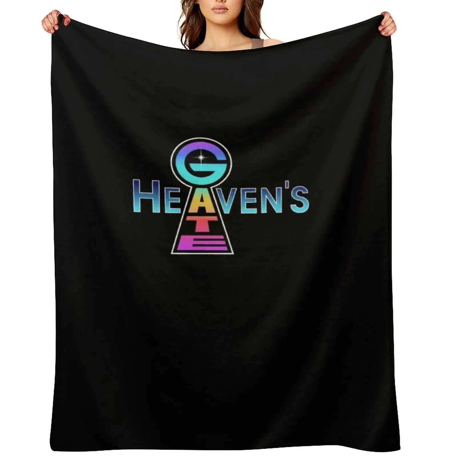 

Heaven&x27;s Gate Logo Classic T-Shirt Throw Blanket Thermal Tourist Beautifuls Shaggy Blankets