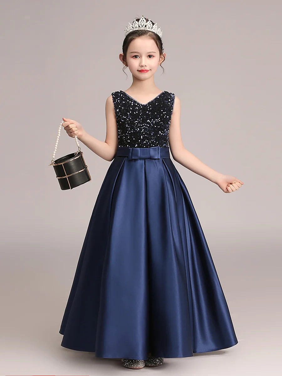 Blumen mädchen Kleid für Geburtstag formelle Party Junior Konzert Bankett Prinzessin Kleid Party kleid für Kinder Geburtstag Weihnachts kleid