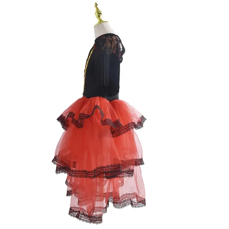 Robe de Ballet pour filles mignonnes pour enfants et femmes, en mousseline de soie blanche, robe Carmen professionnelle pour adultes, robe de danse de ballet moderne f