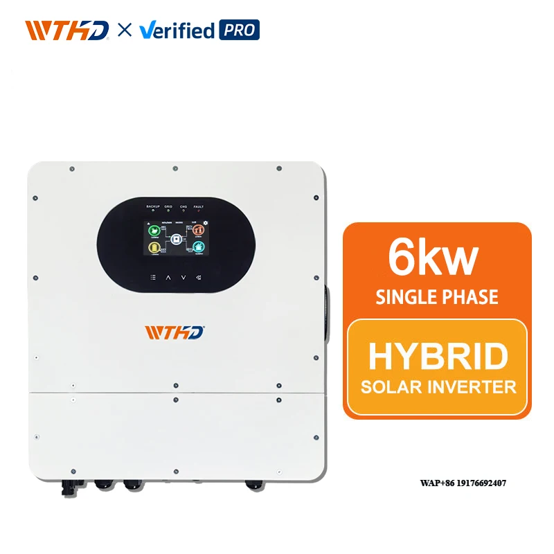 

6KW Low Voltage 48V Hybrid Solar Inverter IP65 6KVA 6000W Single Phase Output MPPT Inverter
