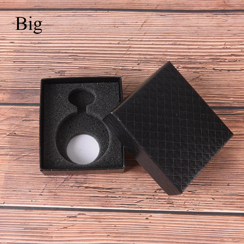 1PC simple pocket watch box case black cardboard cases gifts watch leather box