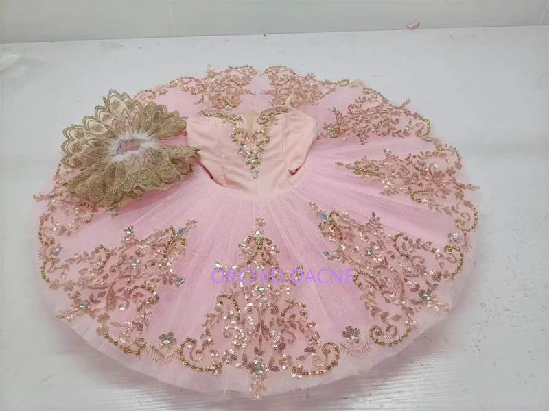 Hot Sale Fashion Unique Design Cheap Kids Girls Children Performance Wear Pink Ballet Tutu Costumes