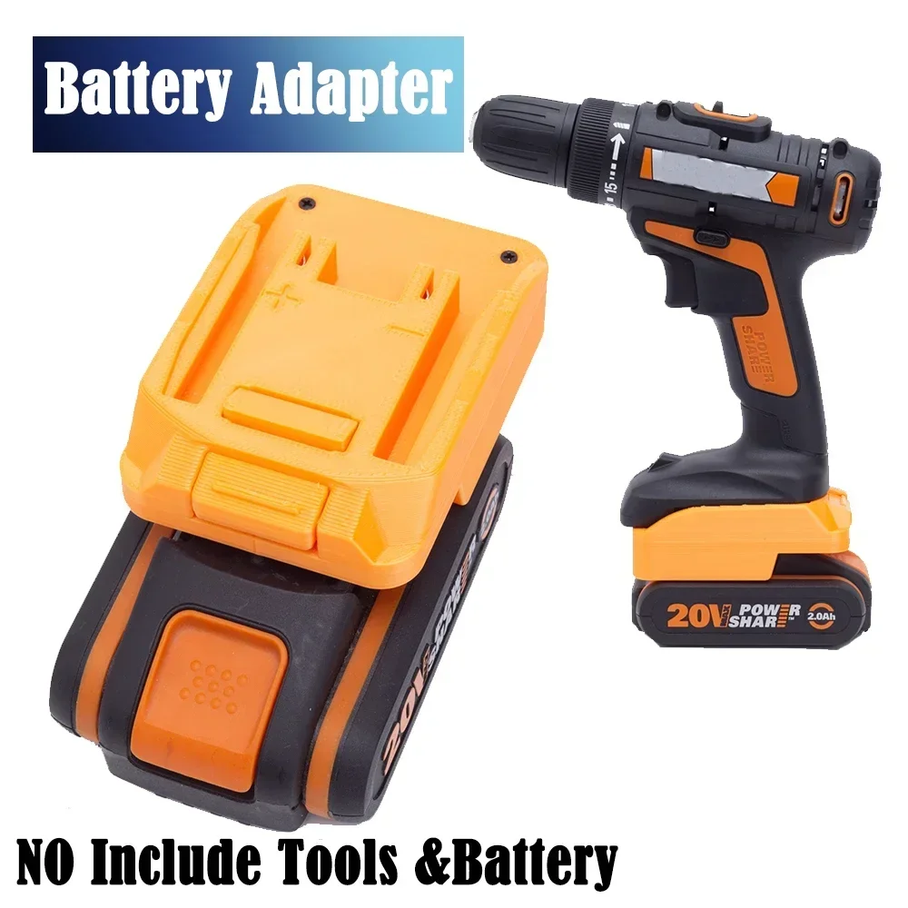 

Battery Adapter Converter for Worx 4pin 20V Lithium Battery to for Worx 6pin Series Power Tool Accessories(No Battery)