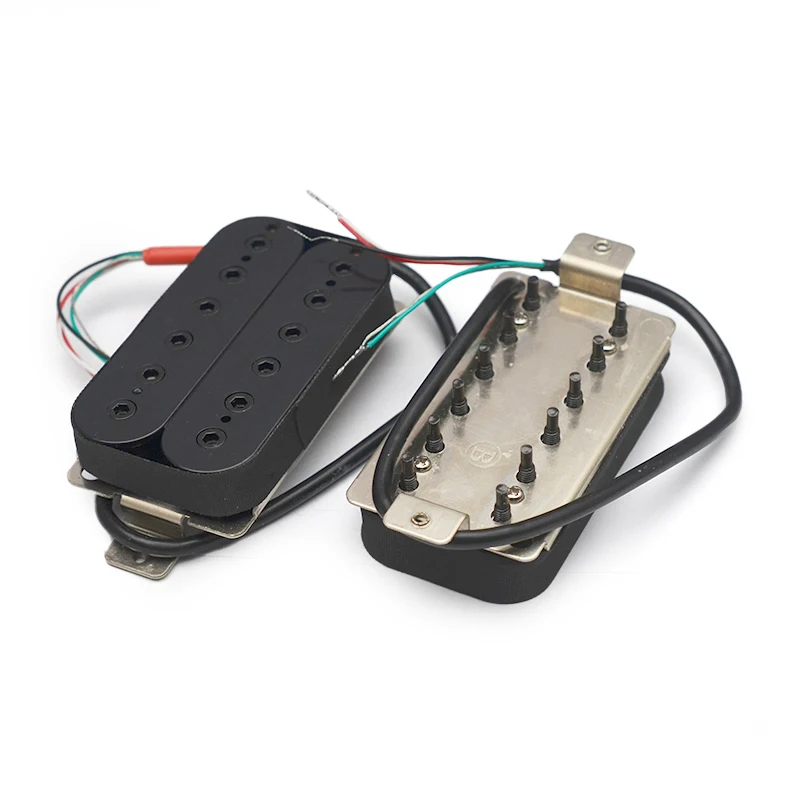 Vintage Alnico 5 Humbucker Pickup Double Coil Electric Guitar Bridge Pickup Black Guitar Parts Warm Sound Black