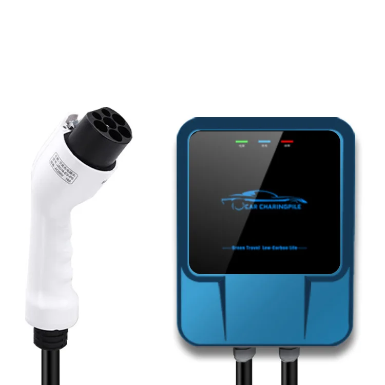 Cargador trifásico para vehículo eléctrico, estación de carga EV tipo 2, 32A, 7kW, WallBox