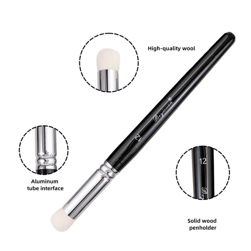 Imagen 2 del producto 3/6 Uds pincel seco pintura pelo de cabra juego de pinceles de pintura en miniatura profesional para arte acuarela acrílica Micro pincel seco para detalles