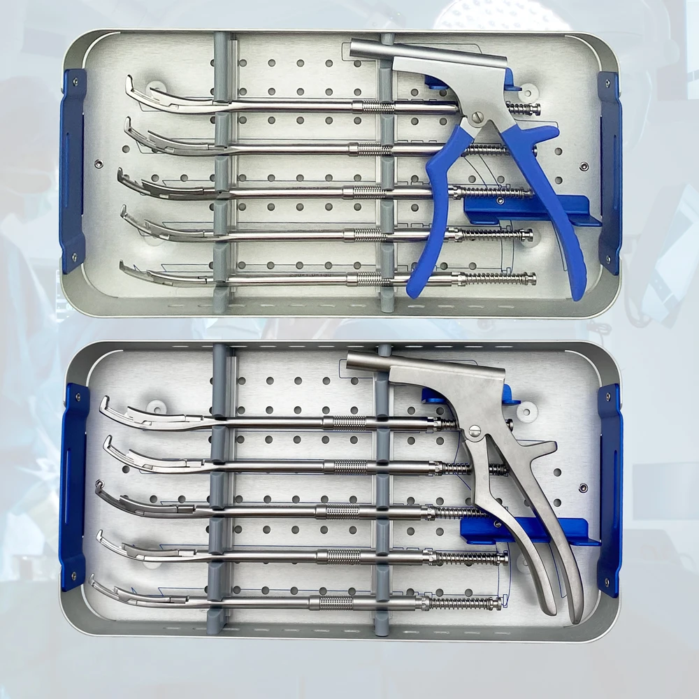 QSWTITAN Rotating Kerrison Rongeurs Set Kerrison Laminectomy Rongeurs Silicone handle Autoclaveable