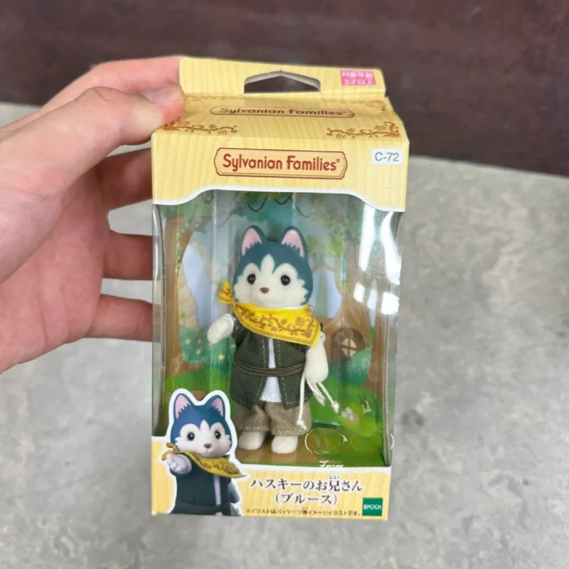 Sylvanian Families Anime Figurine Kawaii 9cm Husky Ternurines Children Toys Cute Baby Room Decoration Christmas Gifts Kids Toys