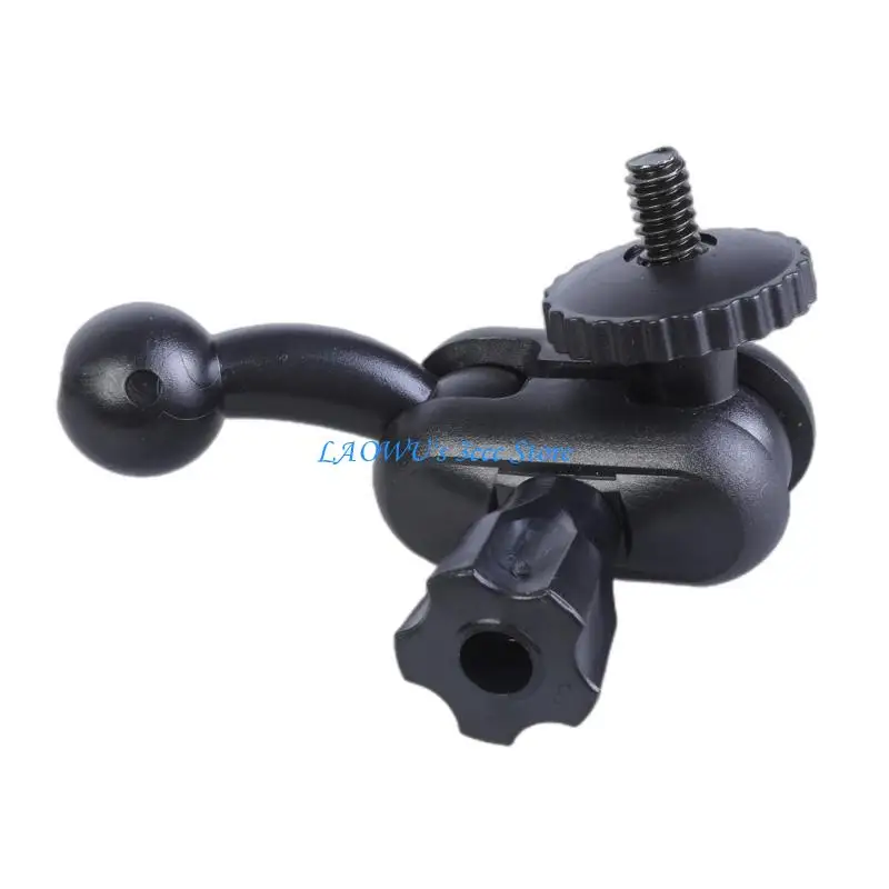 Y8AD Adapter 1/4in Male to 17mm Ball Adapter Tripod Mount Connector Adapter Holder