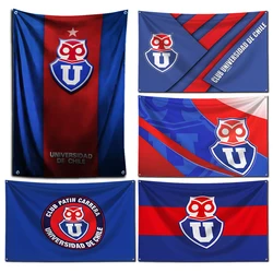 3x5 Ft New Universitys Of Chile football Flag Polyester Digital Banner for Garage Wall Out Door Decoration With Brass Grommets