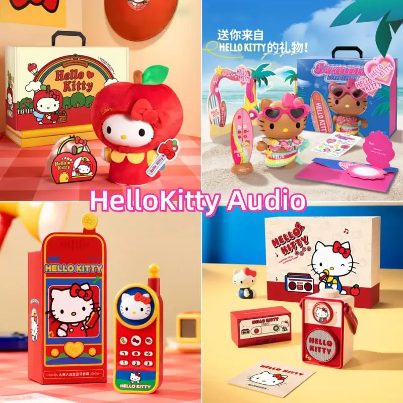 

Подлинная Bluetooth Hello Kitty, периферийные мини-динамики Hello Kitty, музыкальный плеер, портативный беспроводной настольный орнамент, подарки на день рождения