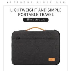 Laptop Sleeve Bag 14-15.6 Inch Notebook Pouch for Men's Shockproof Computer Briefcase for Business Travel Laptop case