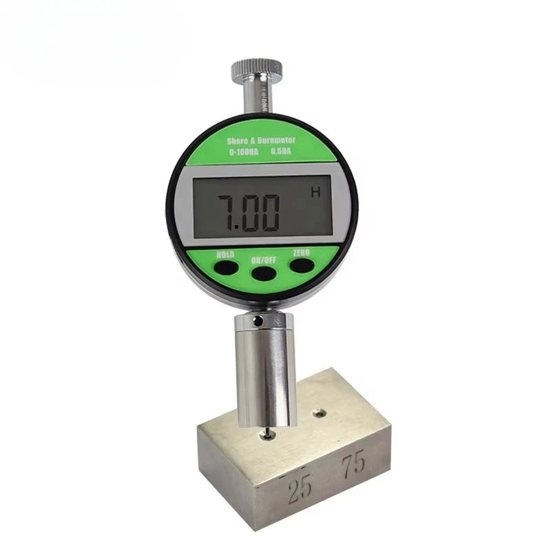 Digital Shore a Hardness Tester with Calibration Block for Rubber and Plastic Materials