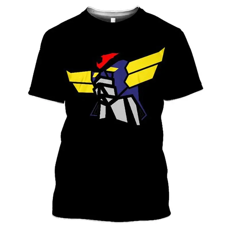 2024 New Cool Style Goldorak T-Shirts Anime UFO Robot Grendizer 3D Print Streetwear Men Casual Fashion Girl Oversized Kids Tees