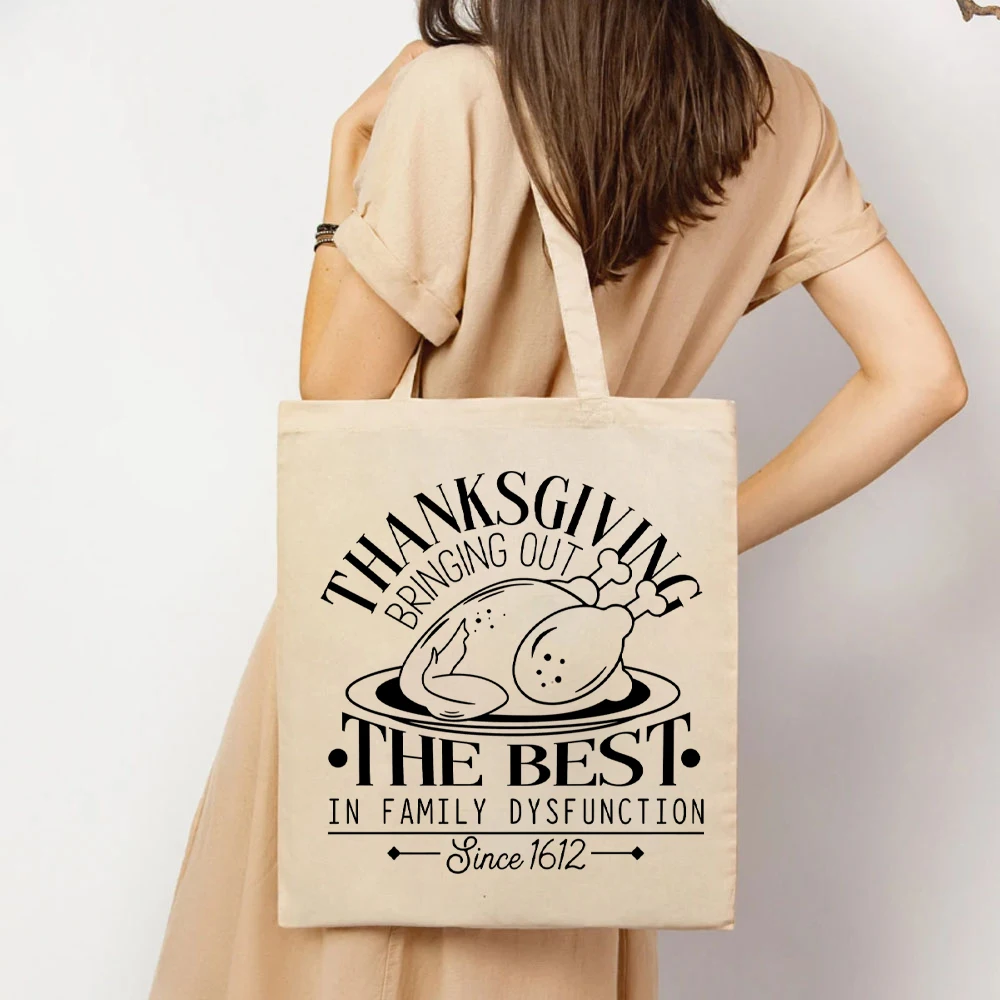 Family Thanksgiving Women's Handbag's Family Dysfunction Womens Handbag Sarcastic Thanksgiving Women's Handbags Turkey Tote Bags